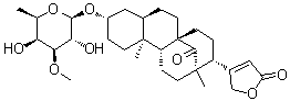 夹竹桃苷 B分子结构 (CAS 71699-08-6)