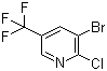 结构式 CAS# 71701-92-3, 3-溴-2-氯-5-三氟甲基吡啶