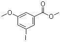 3-碘-5-甲氧基苯甲酸甲酯分子结构 (CAS 717109-27-8)