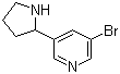3-溴-5-(吡咯烷-2-基)吡啶分子结构 (CAS 71719-06-7)