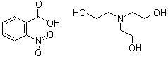 三乙醇胺邻硝基苯甲酸盐分子结构 (CAS 71720-51-9)