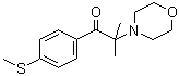 structure of CAS# 71868-10-5, 2-Methyl-4'-(methylthio)-2-morpholinopropiophenone;2-methyl-1-(4-methylsulfanylphenyl)-2-morpholin-4-ylpropan-1-one