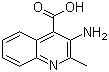 3-氨基-2-甲基-4-喹啉甲酸分子结构 (CAS 71881-80-6)