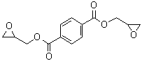 双(2,3-环氧丙基)对苯二甲酸酯分子结构 (CAS 7195-44-0)