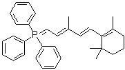 [(2E,4E)-3-甲基-5-(2,6,6-三甲基-1-环己烯-1-基)-2,4-戊二烯亚基]三苯基膦烷分子结构 (CAS 71987-74-1)