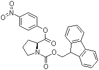 N-芴甲氧羰基-L-脯氨酸 4-硝基苯酯分子结构 (CAS 71989-32-7)