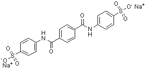 N,N'-对苯二甲酰二对氨基苯磺酸二钠盐分子结构 (CAS 72-15-1)