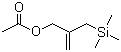 2-(三甲基硅甲基)烯丙基乙酸酯分子结构 (CAS 72047-94-0)