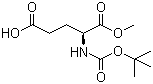 N-叔丁氧羰基-L-谷氨酸 1-甲酯分子结构 (CAS 72086-72-7)