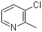 3-氯-2-甲基吡啶分子结构 (CAS 72093-03-9)