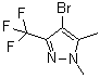 结构式 CAS# 721402-02-4, 4-溴-1,5-二甲基-3-(三氟甲基)-1H-吡唑