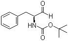 结构式 CAS# 72155-45-4, N-Boc-L-苯丙氨醛; N-叔丁氧羰基-L-苯丙氨醛