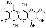 结构式 CAS# 7216-69-5, 甲基 4-O-beta-D-半乳糖基-beta-D-吡喃葡萄糖苷