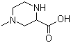 4-甲基-2-哌嗪羧酸分子结构 (CAS 721876-16-0)