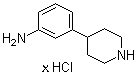 结构式 CAS# 721958-70-9, 3-(4-哌啶基)苯胺盐酸盐