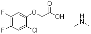 (2-氯-4,5-二氟苯氧基)乙酸(二甲胺)盐分子结构 (CAS 722-51-0)