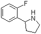 2-(2-氟苯基)-吡咯烷分子结构 (CAS 72216-04-7)