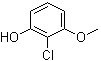2-氯-3-甲氧基苯酚分子结构 (CAS 72232-49-6)