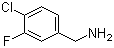 4-氯-3-氟苄胺分子结构 (CAS 72235-58-6)