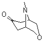 9-甲基-3-氧杂-9-氮杂双环[3.3.1]壬烷-7-酮分子结构 (CAS 7224-81-9)