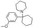 structure of CAS# 72242-03-6, N-(1-[3-Methoxyphenyl]cyclohexyl)piperidine