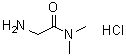 结构式 CAS# 72287-77-5, 2-氨基-N,N-二甲基乙酰胺盐酸盐