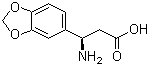 structure of CAS# 723284-85-3, (R)-3-Amino-3-benzo[1,3]dioxol-5-ylpropionic acid;(R)-3-Amino-3-(3,4-methylendioxyphenyl)propionic acid