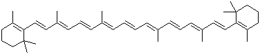 beta-胡萝卜素分子结构 (CAS 7235-40-7)