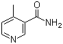 structure of CAS# 7250-52-4, 4-Methylnicotinamide;4-Methyl-3-pyridinecarboxamide