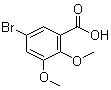 5-溴-2,3-二甲氧基苯甲酸分子结构 (CAS 72517-23-8)