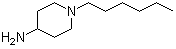 1-己基-4-哌啶胺分子结构 (CAS 725212-21-5)