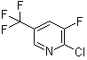 2-氯-3-氟-5-(三氟甲基)吡啶分子结构 (CAS 72600-67-0)