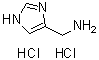 1H-咪唑-4-甲胺二盐酸盐分子结构 (CAS 72631-80-2)
