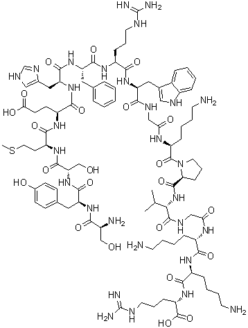 alpha<sup>1-17</sup>-促肾上腺皮质激素分子结构 (CAS 7266-47-9)