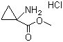 1-氨基环丙烷甲酸甲酯盐酸盐分子结构 (CAS 72784-42-0)