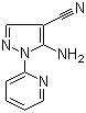 5-氨基-1-(2-吡啶基)-1H-吡唑-4-甲腈分子结构 (CAS 72816-14-9)