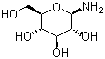 beta-D-吡喃葡萄糖胺分子结构 (CAS 7284-37-9)