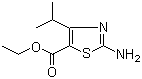 2-氨基-4-异丙基噻唑-5-甲酸乙酯分子结构 (CAS 72850-76-1)