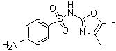 磺胺二甲基恶唑分子结构 (CAS 729-99-7)