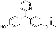 4-[[4-(乙酰氧基)苯基]-2-吡啶基甲基]苯酚分子结构 (CAS 72901-16-7)