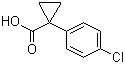 结构式 CAS# 72934-37-3, 1-(4-氯苯基)-1-环丙烷羧酸
