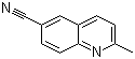 2-甲基-6-喹啉甲腈分子结构 (CAS 73013-69-1)