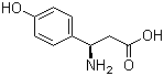 (R)-3-氨基-3-(4-羟基苯基)丙酸分子结构 (CAS 73025-68-0)