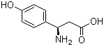 (R)-3-氨基-3-(4-羟基苯基)丙酸分子结构 (CAS 73025-69-1)