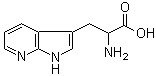 7-氮杂色氨酸分子结构 (CAS 7303-50-6)