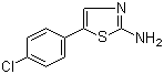 结构式 CAS# 73040-66-1, 2-氨基-5-(4-氯苯基)噻唑