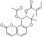 白花前胡甲素分子结构 (CAS 73069-25-7)