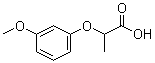 2-(3-甲氧基苯氧基)丙酸分子结构 (CAS 7309-52-6)