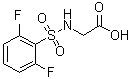 N-[(2,6-二氟苯基)磺酰基]甘氨酸分子结构 (CAS 731003-82-0)