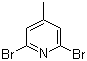 2,6-二溴-4-甲基吡啶分子结构 (CAS 73112-16-0)